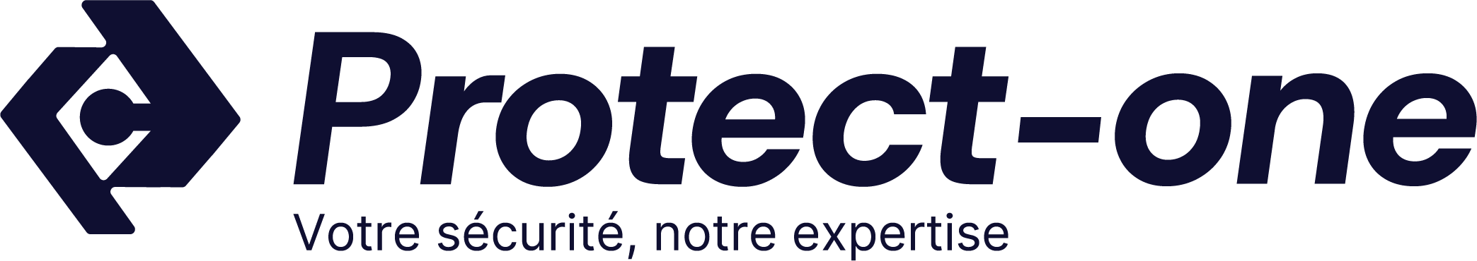 logo principal protect one navy blue